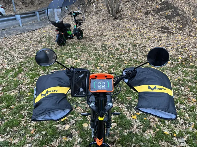 Kugoo Kirin V3 Pro, вид с места водителя